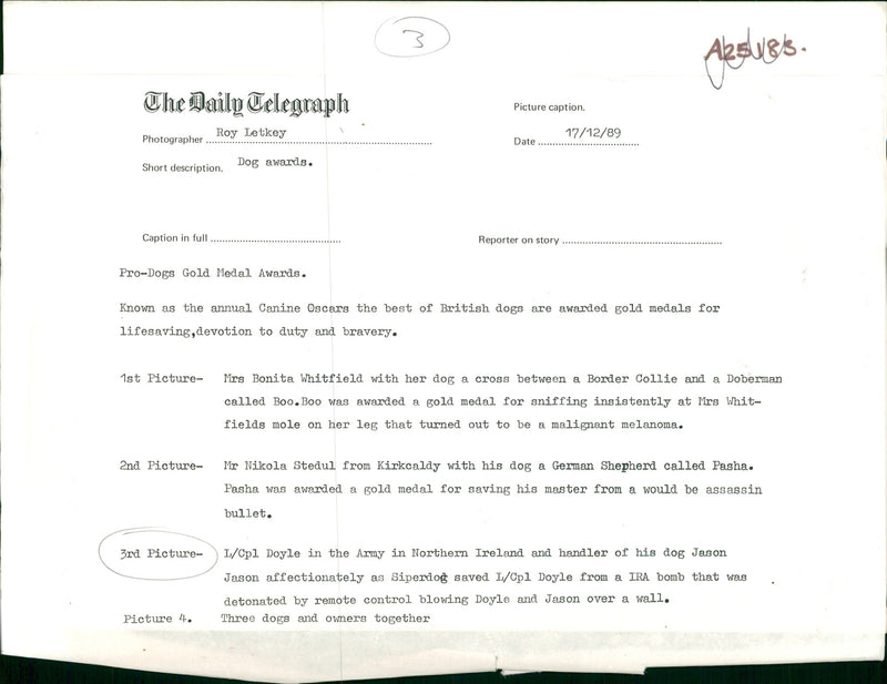 Cpl Doyle and Jason Jason. - Vintage Photograph