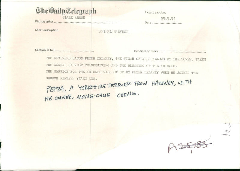 Peppa and his owner. - Vintage Photograph