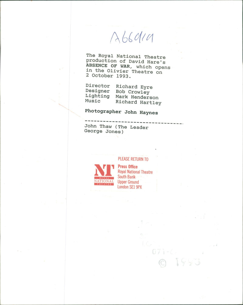 John Thow American musical composer - Vintage Photograph