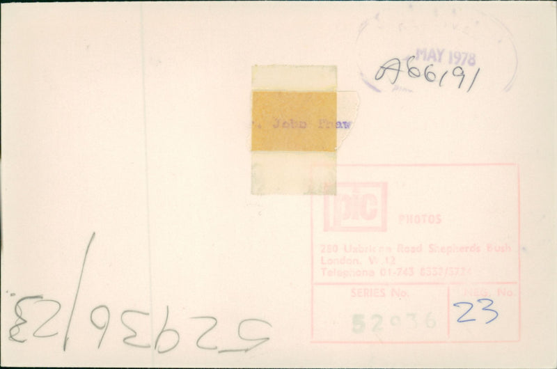 John Thow American musical composer - Vintage Photograph