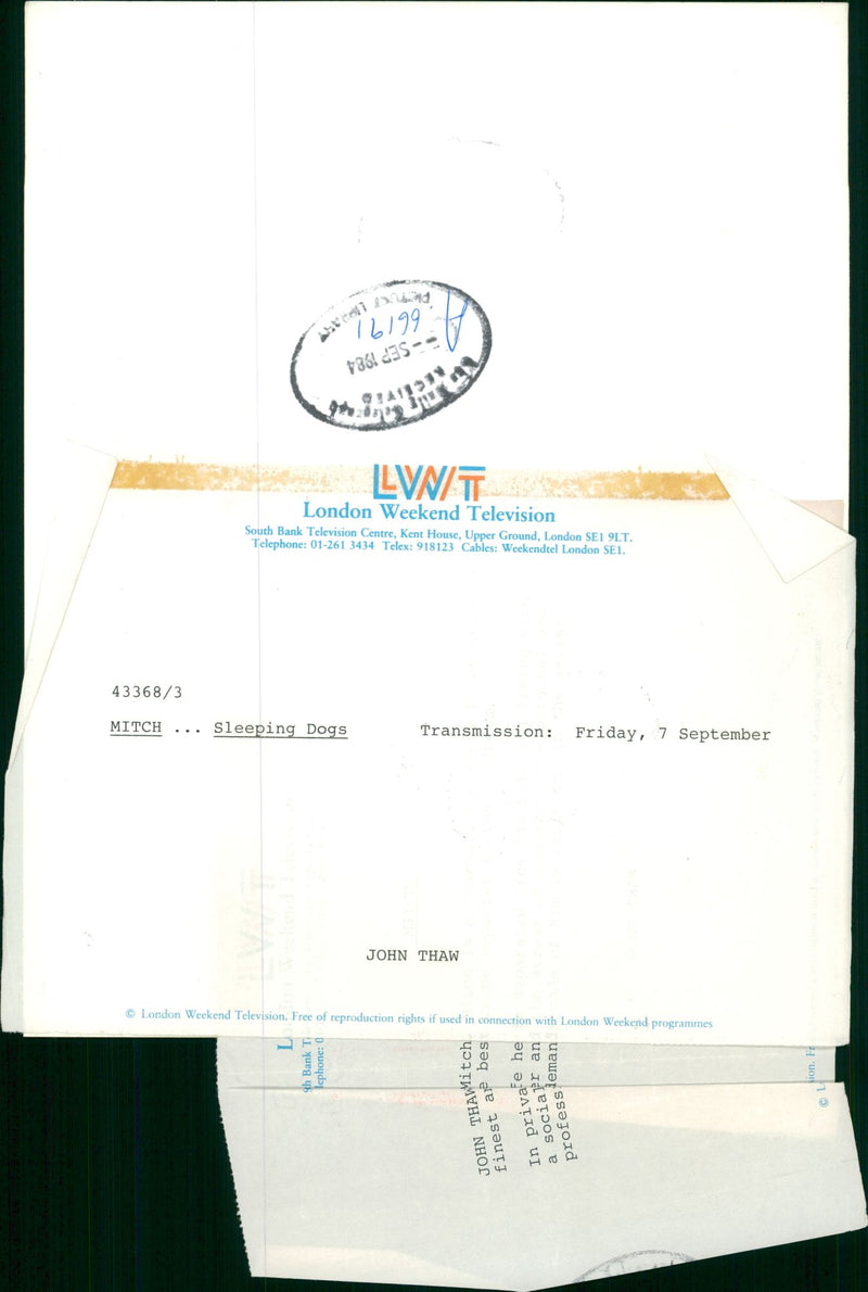 John Thow American musical composer - Vintage Photograph