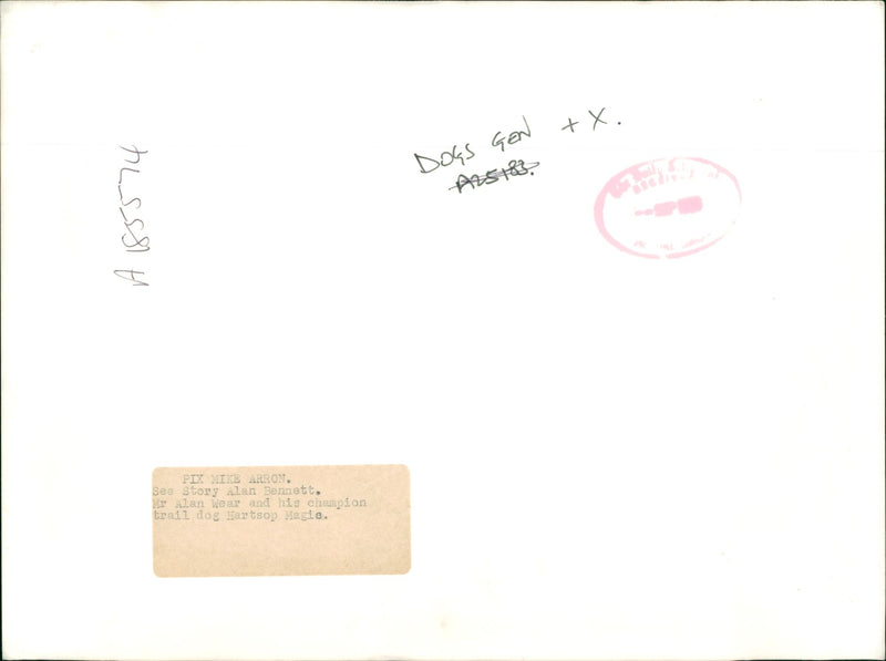 Dog General - Vintage Photograph