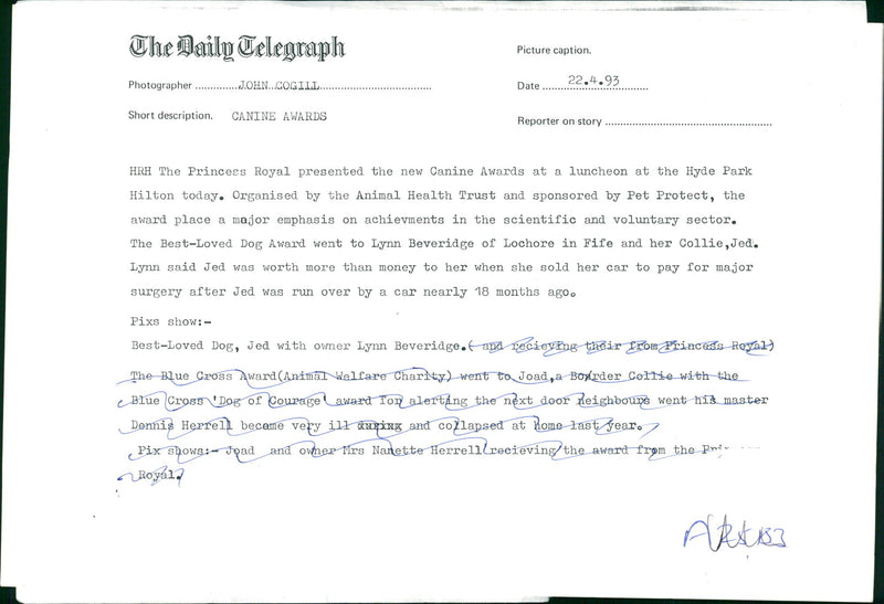 general dog with lynn beveridge - Vintage Photograph