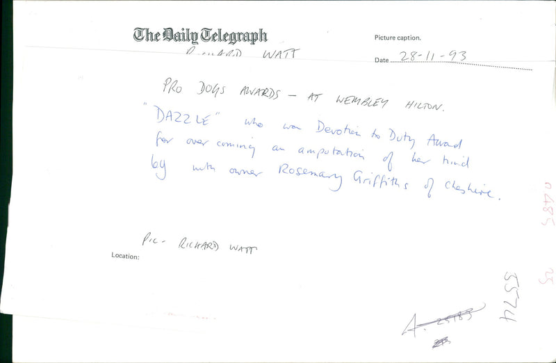 general dog and rosemary griffiths - Vintage Photograph