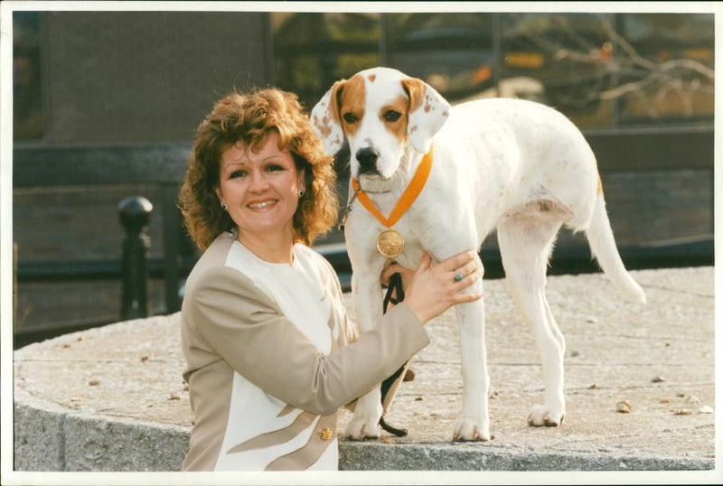 general dog and rosemary griffiths - Vintage Photograph