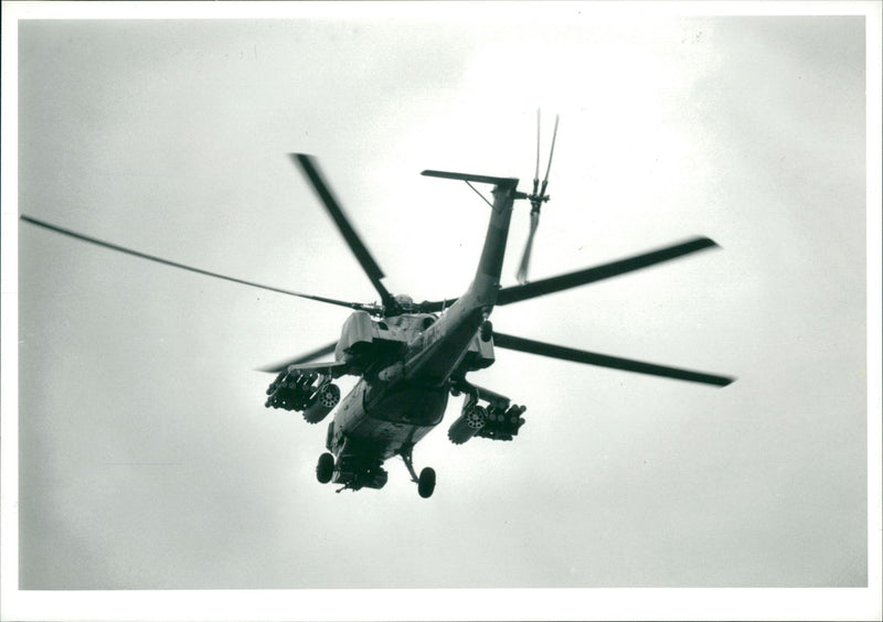 Aircraft Helicopter Mi 28 - Vintage Photograph