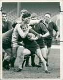 Malcolm Young with Nelson. - Vintage Photograph