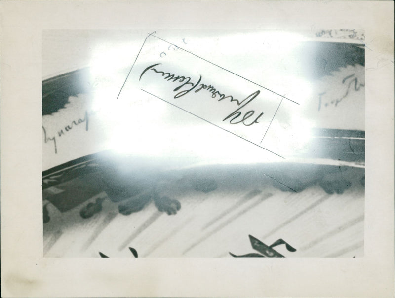 Russian Dish with Linen signature - Vintage Photograph