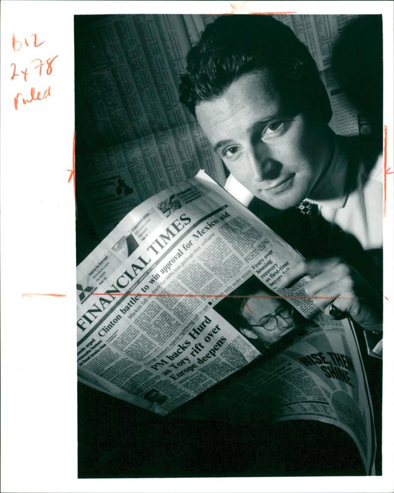 Alan Wogan Revealing More Hair Than His Father, Terry - Vintage Photograph