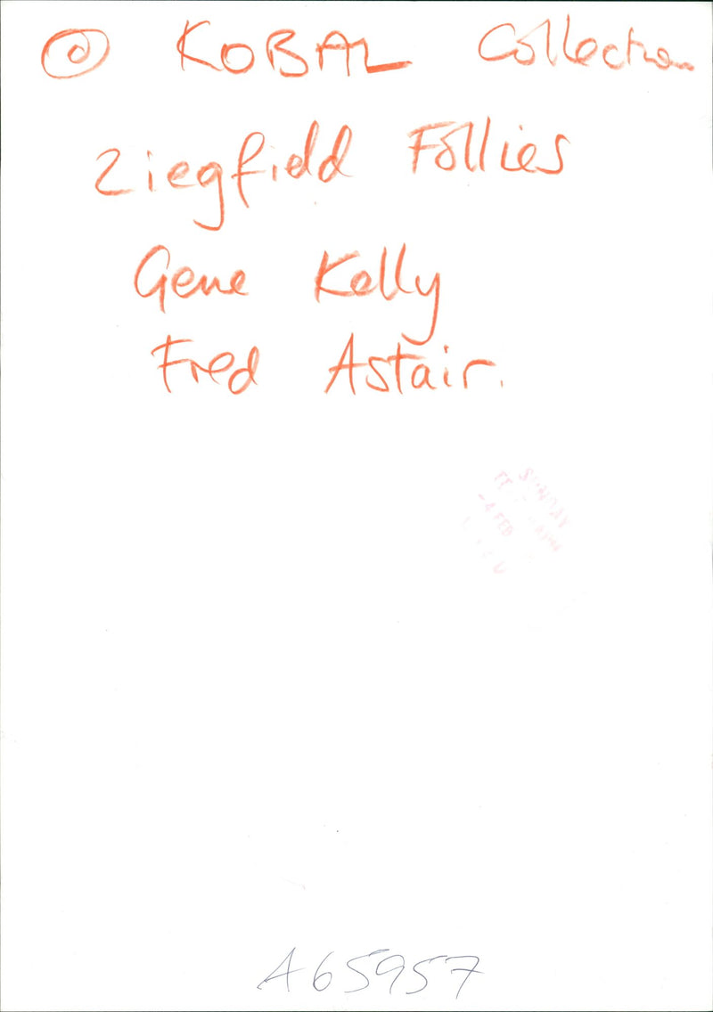 Gene Kelly and Fred Astaire in 1945's musical film 'Ziegfeld Follies' - Vintage Photograph