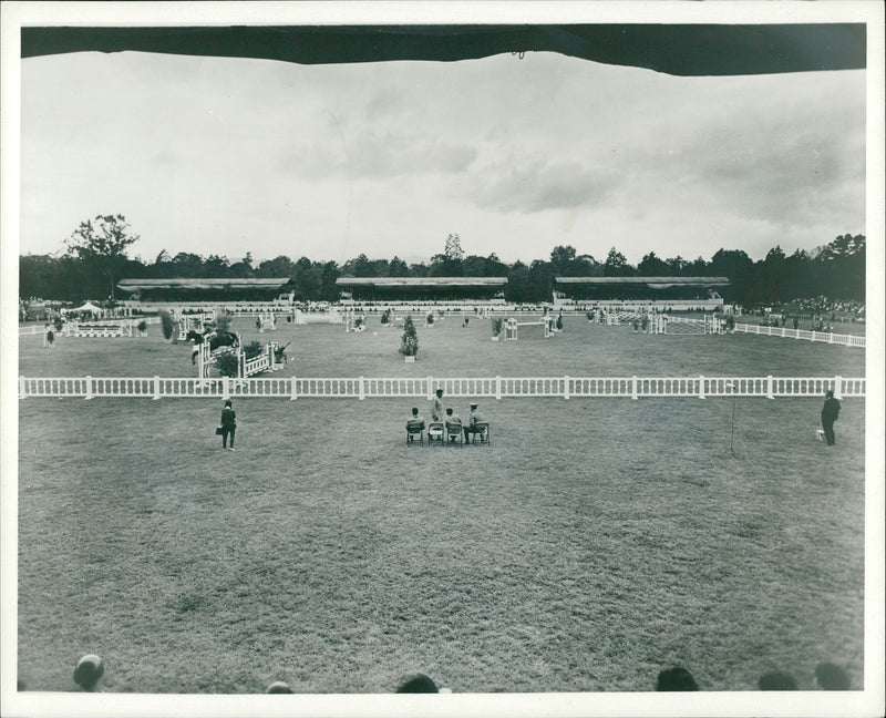 Equestrian Olympic venue. - Vintage Photograph