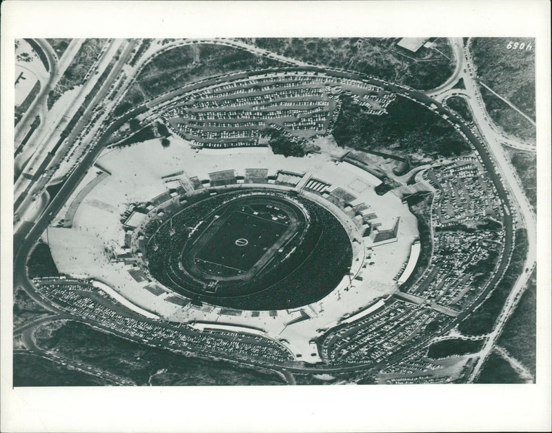 Mexico Olympic venue. - Vintage Photograph