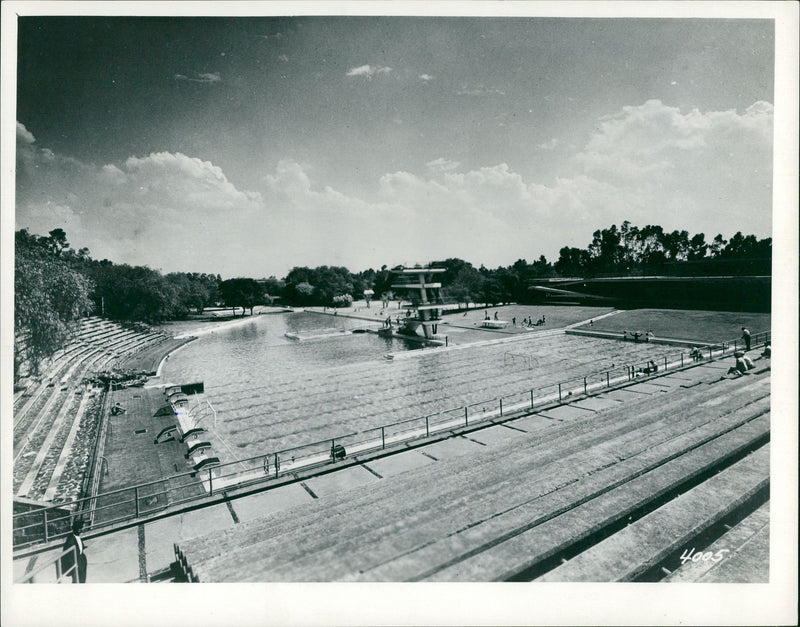 Mexico Olympic venue. - Vintage Photograph