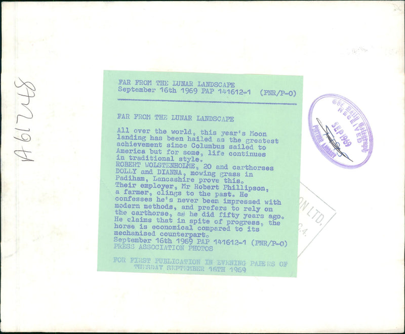 Far from the lunar landscape Agriculture Field of study. - Vintage Photograph