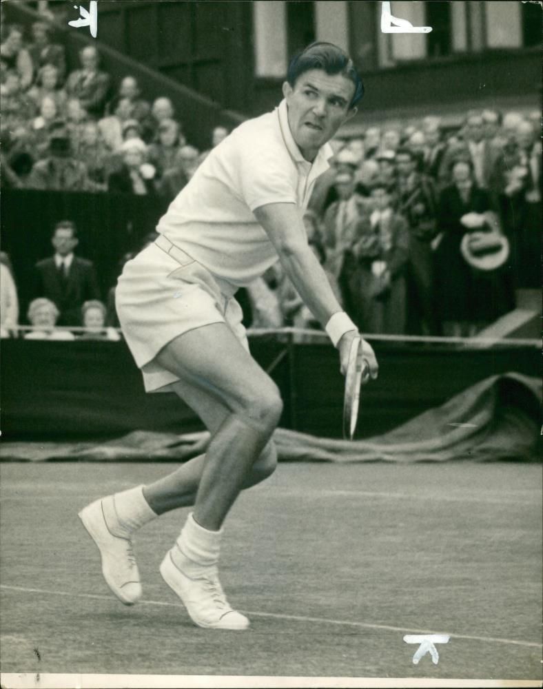 Roger Becker British tennis player. - Vintage Photograph