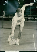 Roger Becker British tennis player. - Vintage Photograph