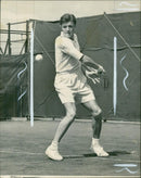 Roger Becker British tennis player. - Vintage Photograph