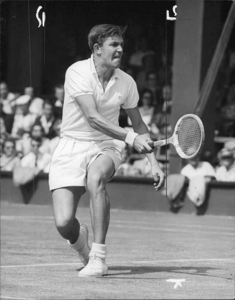 Roger Becker British tennis player. - Vintage Photograph