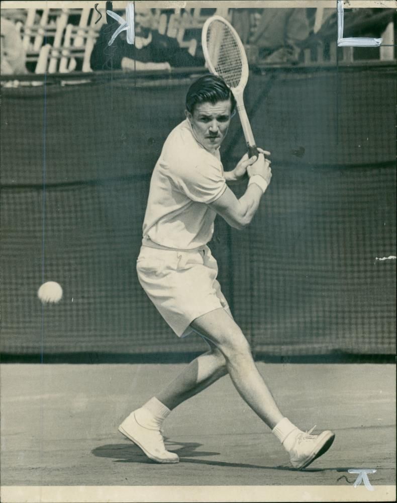 Roger Becker British tennis player. - Vintage Photograph
