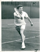 Roger Becker British tennis player. - Vintage Photograph