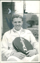 Roger Becker British tennis player. - Vintage Photograph
