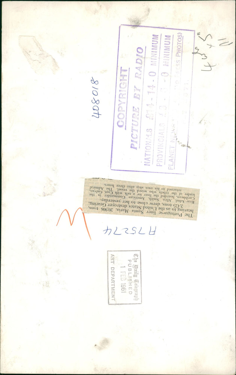 Santa MarÃ­a Ship. - Vintage Photograph