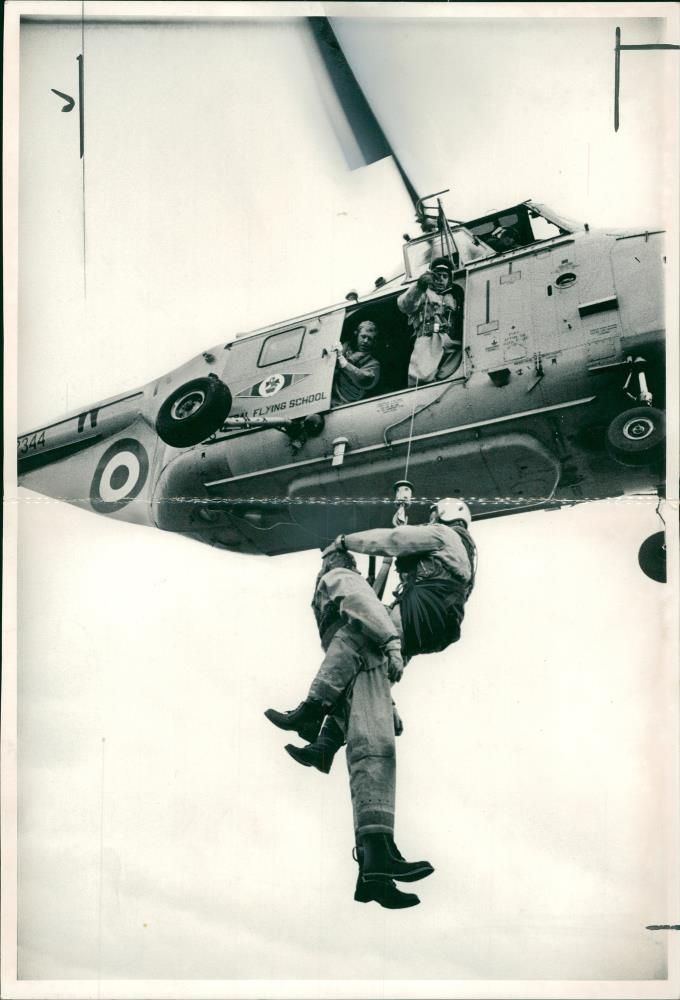 Air-sea rescue. - Vintage Photograph