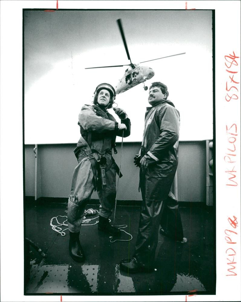 Air-sea rescue. - Vintage Photograph