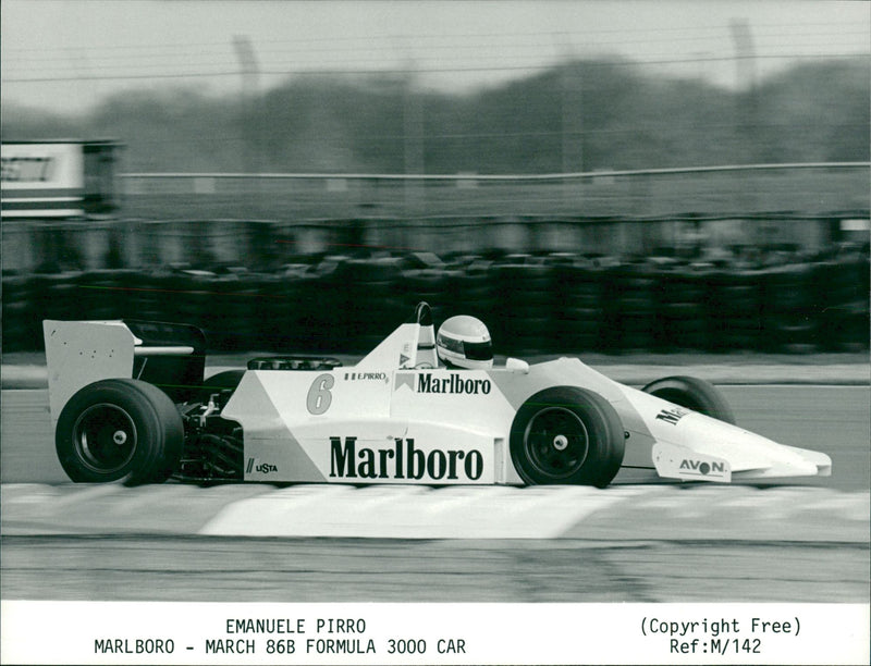 Emanuele Pirro Race car driver. - Vintage Photograph