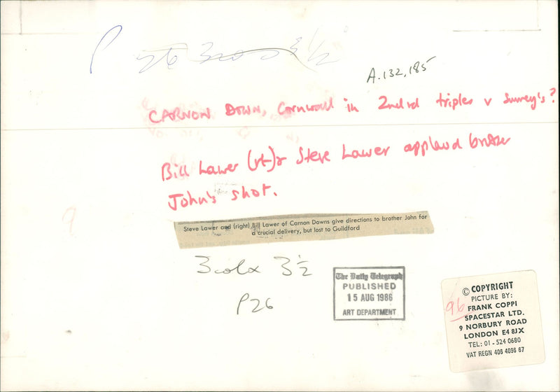 The lawyer brothers London; dulwich nature reserve. - Vintage Photograph