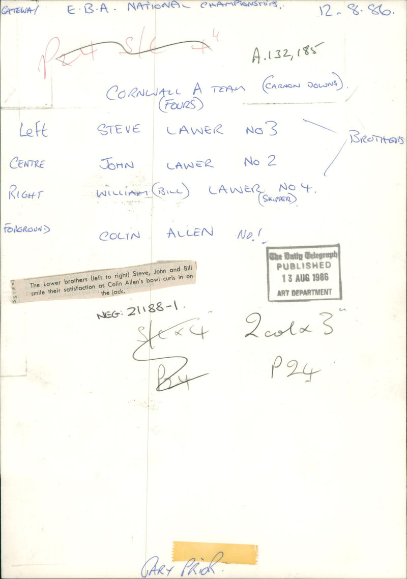 The lawyer brothers London; dulwich nature reserve. - Vintage Photograph