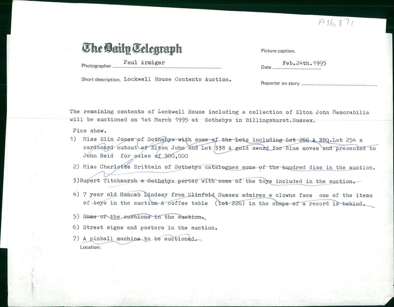 Elton John - Vintage Photograph