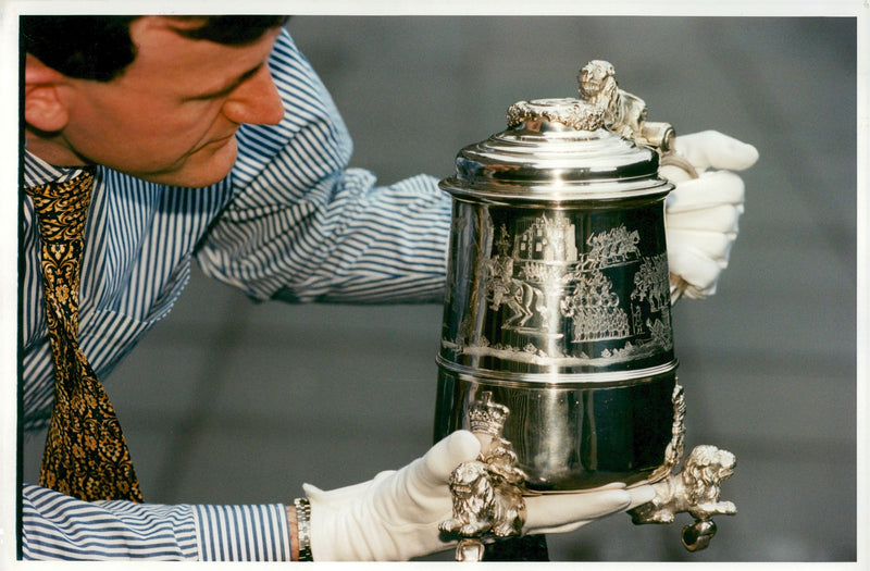 Bonnie Prince Charlie: The Cumberland Tankard. - Vintage Photograph