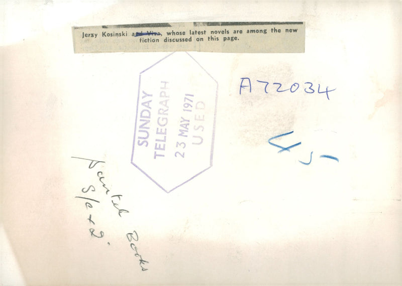 Jerzy KosiÅski - Vintage Photograph