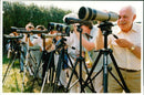 Bird Watchers at the Egleton Nature Reserve - Vintage Photograph