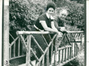 Reg Harris with his wife. - Vintage Photograph