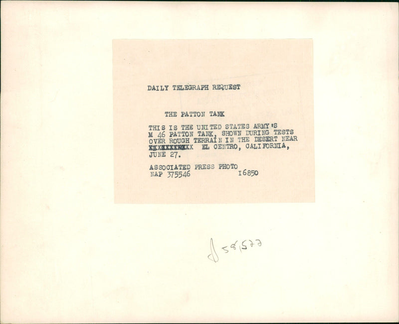 M46 Patton - Vintage Photograph