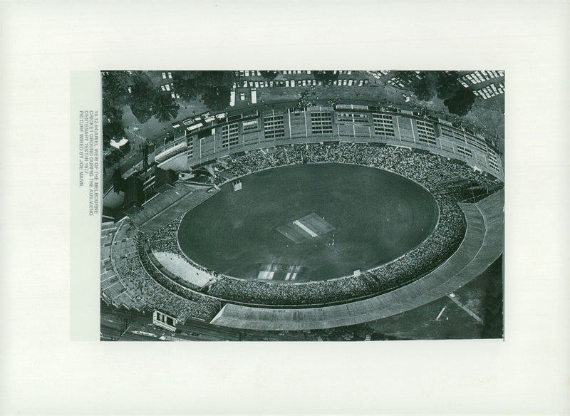 Melbourne Cricket Ground. - Vintage Photograph