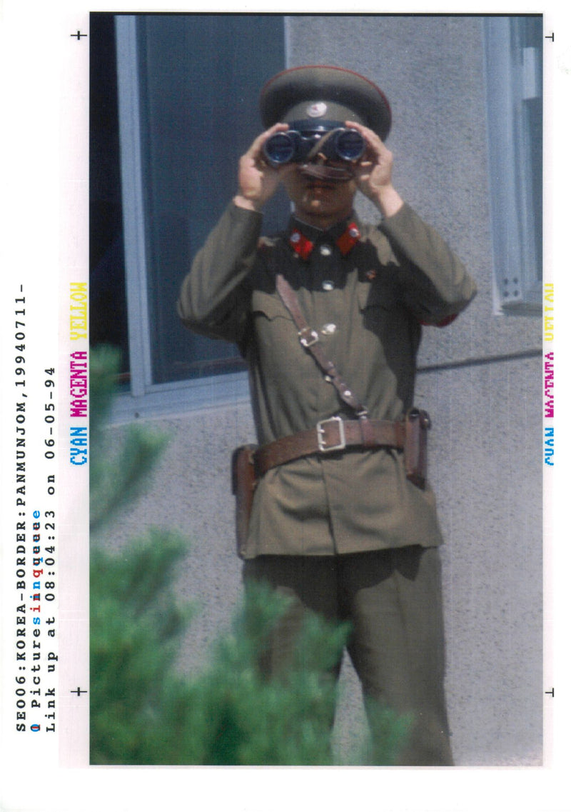 North/South Korea Border - Vintage Photograph