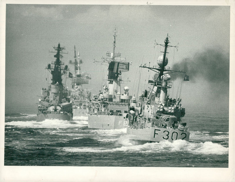 nato ships - Vintage Photograph