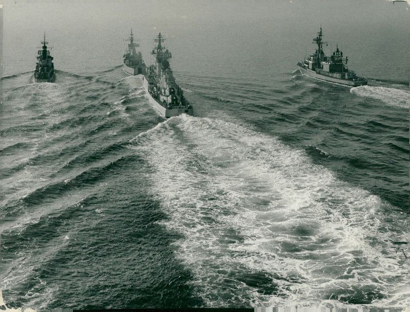 ships of nato - Vintage Photograph