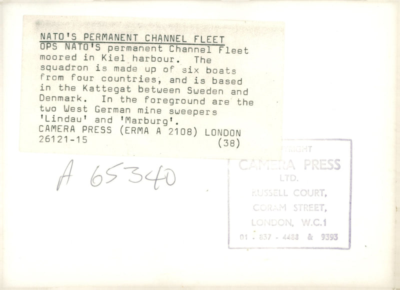 Nato pernament channel fleet. - Vintage Photograph