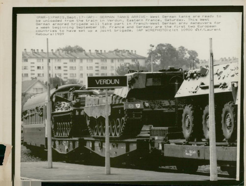 German tanks. - Vintage Photograph