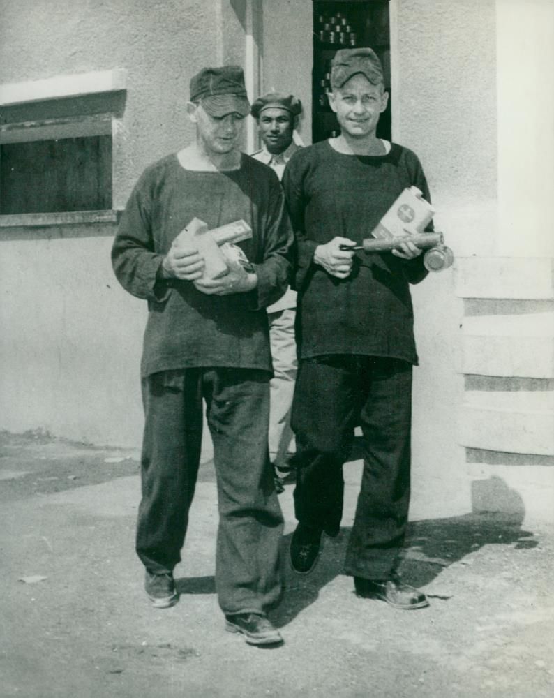 john l. swigert and james zarb - Vintage Photograph