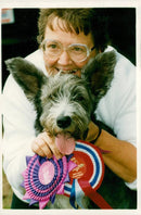Ben with phyllis after the result was announced. - Vintage Photograph