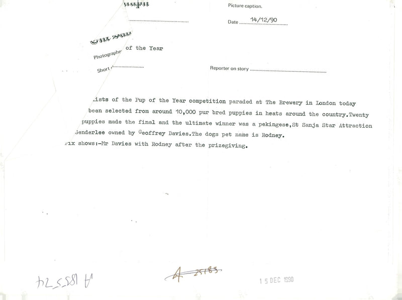 Mr davies with rodney after the prizegiving. - Vintage Photograph