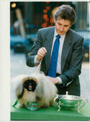 Mr davies with rodney after the prizegiving. - Vintage Photograph