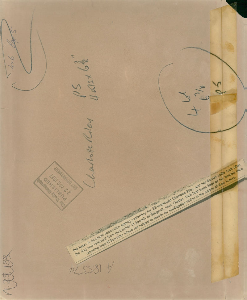 pet hero and charlotte riley. - Vintage Photograph