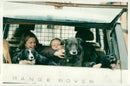 Dog with children. - Vintage Photograph