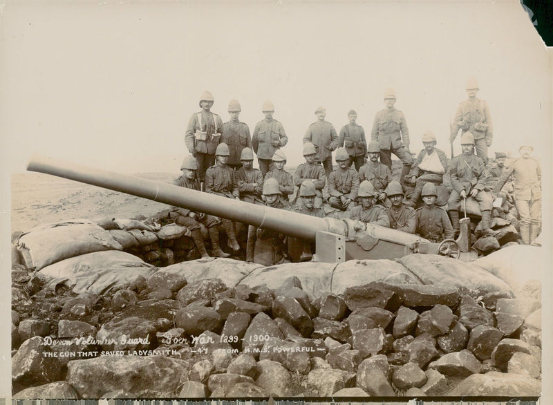 Volunteer Buard Boer War The Cun that Saved Ladysmith - Vintage Photograph